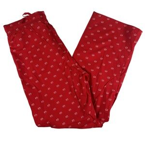 Southern Tide Pajama Pants Mens Medium Red Fish Print Cotton Lounge Sleep